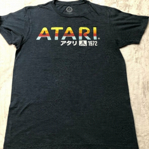 Atari 1972 Logo Dark Blue T-shirt Unisex Size Med